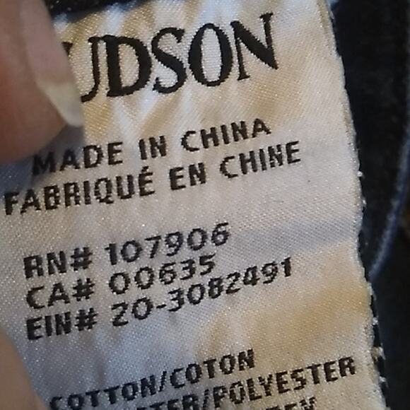 Hudson Y2K Low Rise Skinny GUC $189  size 26      J213 - Picture 7 of 8